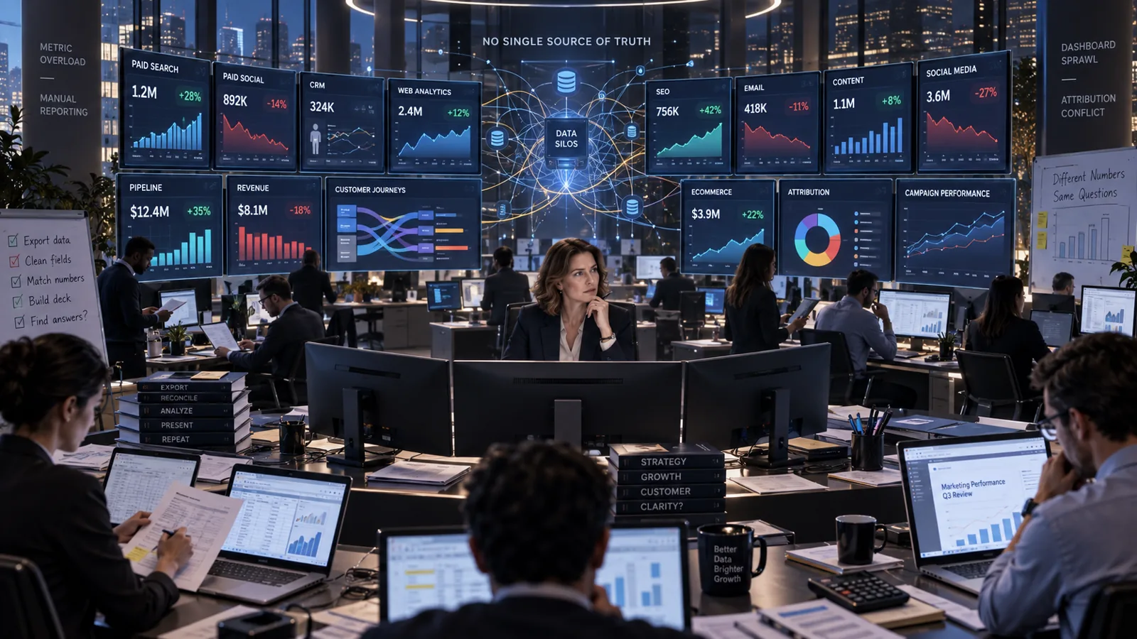 More Dashboards Do Not Automatically Create More Clarity — illustration